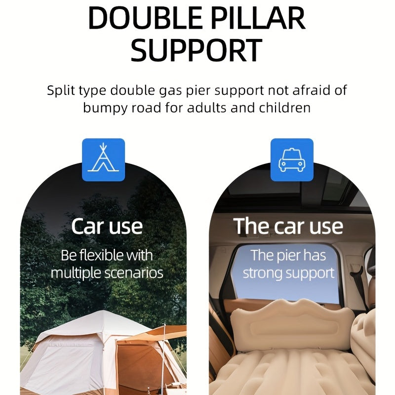 Almohadilla de aire para maletero de coche ultra gruesa, ligera y compacta para viajes, almacenamiento en autocaravanas