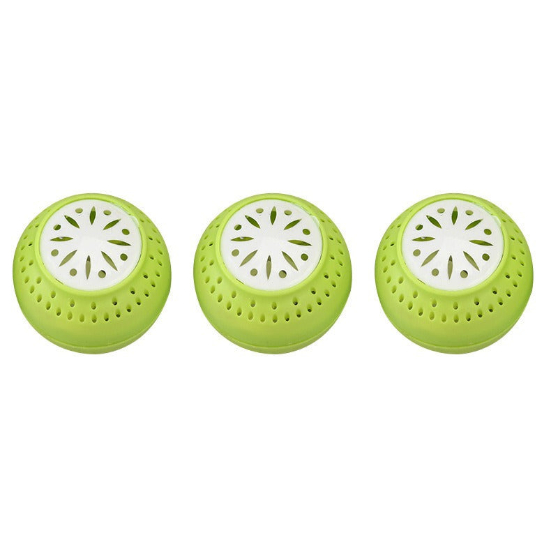 Bolas de frescura y desodorante para refrigerador, mineral eliminador de olores, plástico