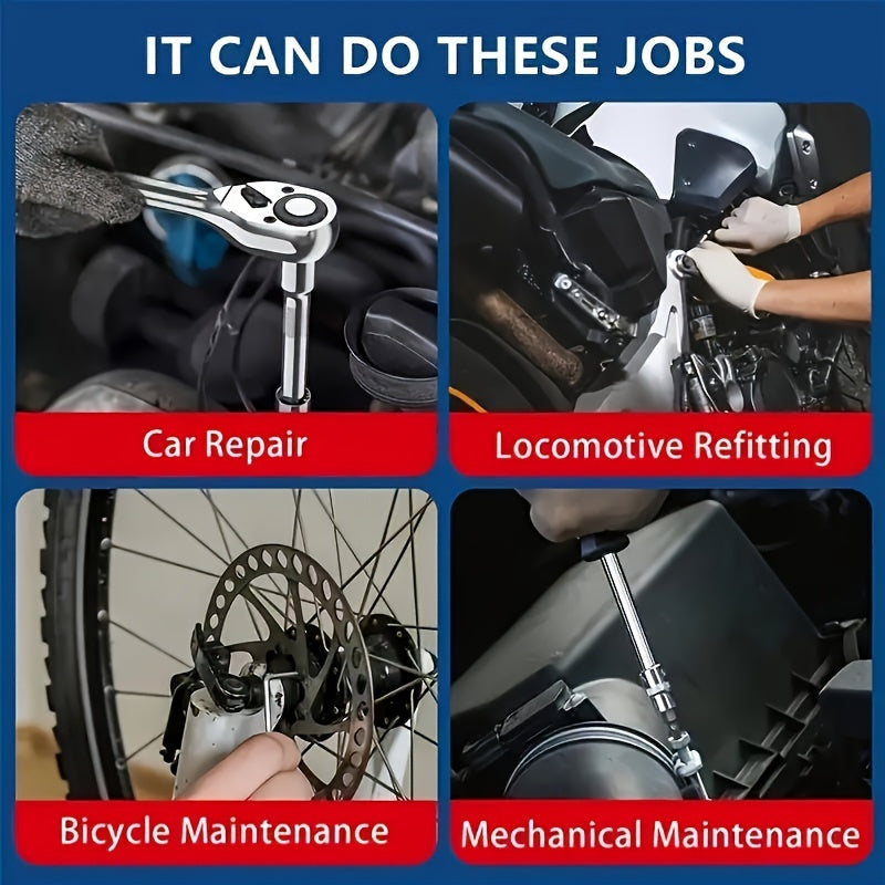 Professional Wrench Tool Set 151pcs Car Maintenance Ratchet Sockets