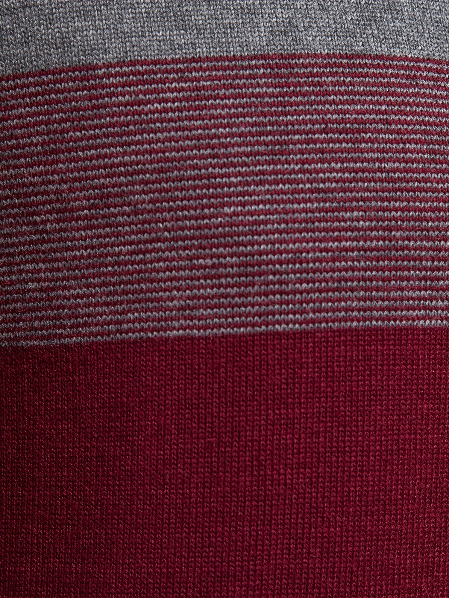 Men's Cotton Knit Color Block Half Zip V-Neck Sweater for Fall Winter