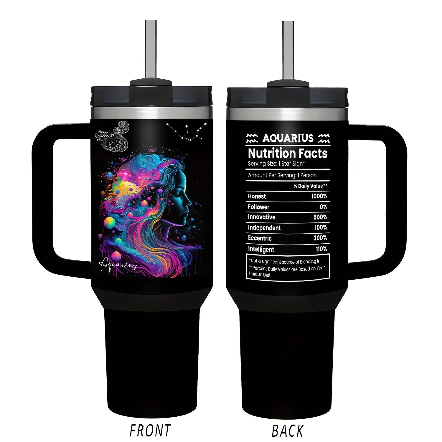 40oz Insulated Stainless Steel Water Bottle with Lid and Straw for Travel and Summer