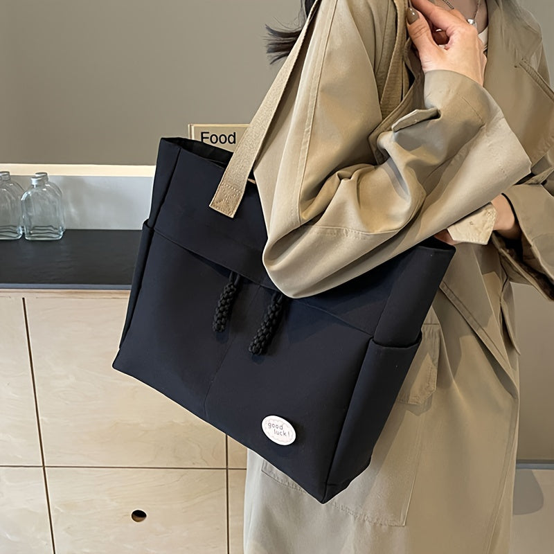 Large Capacity Oxford Cloth Shoulder Bag for Daily Commute Sports Style