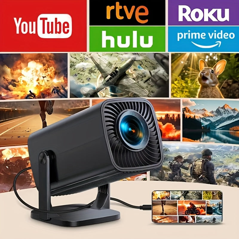 Портативный мини HD-проектор для домашнего кинотеатра, поддержка 1080P, совместимость с USB