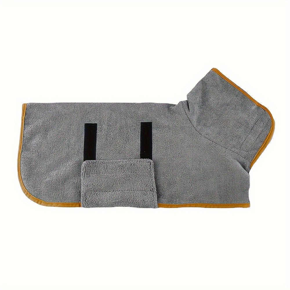 Dog Microfiber Pet Bath Towel Soft Absorbent Grooming Robe for Drying