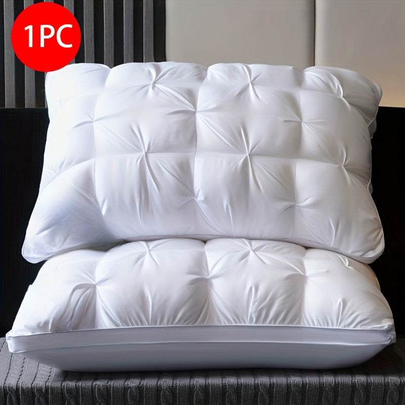 Neck Support Pillow Hypoallergenic Soft Polyester Fiber White for Deep Comfort