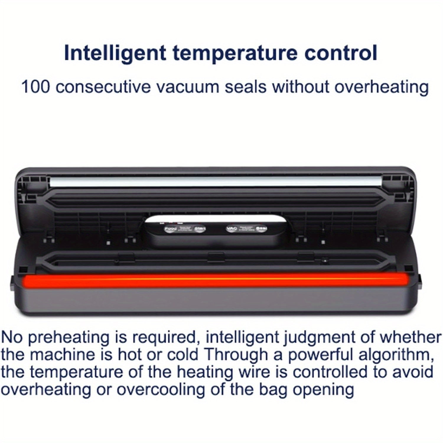 Automatic Vacuum Sealer 125W with 5 Bags Multifunctional Food Preservation