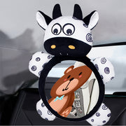 Black and White Baby Rear Seat Mirror Shatter-Resistant Adjustable Stroller Mirror