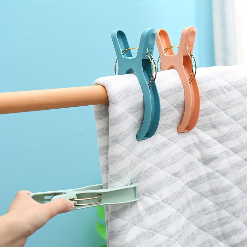 Juego de 6 pinzas de ropa de plástico extra grandes a prueba de viento para secar y uso en exteriores