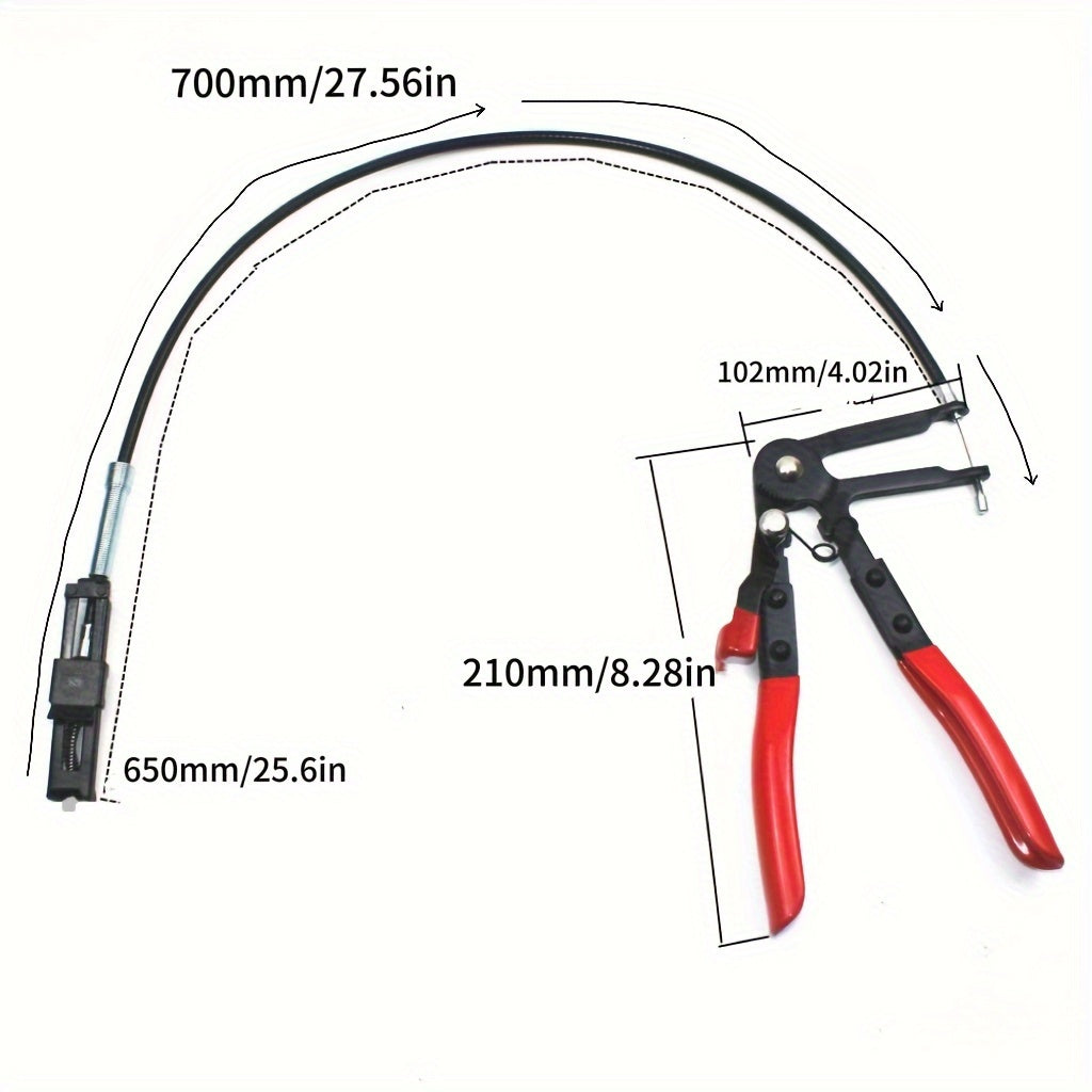 Flexible Hose Clamp Pliers 60.96cm Iron Spring Tool for Car Radiators