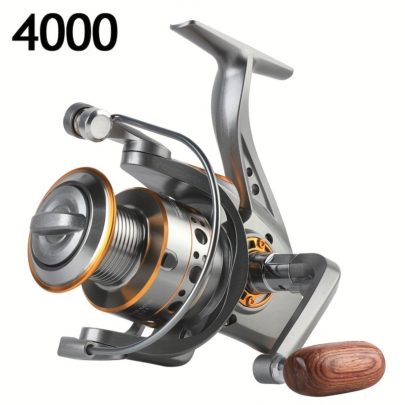 Spinning Fishing Reel CNC Metal Spool Saltwater Freshwater 5.2:1 Gear Ratio