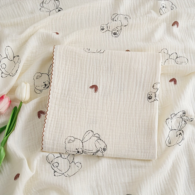 Bolalar uchun mo'ljallangan yumshoq ikki qatlamli gazli o'ralgan ko'ylak - Kichkintoylarga qulaylik va g'amxo'rlik taqdim etish uchun ideal, qo'l bilan yuvish tavsiya etiladi.