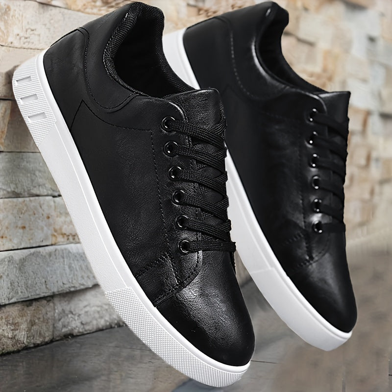 Erkaklar uchun mustahkam rangli klassik pastki skate poyabzallari, ochiq havoda yurish va yugurish uchun mos.