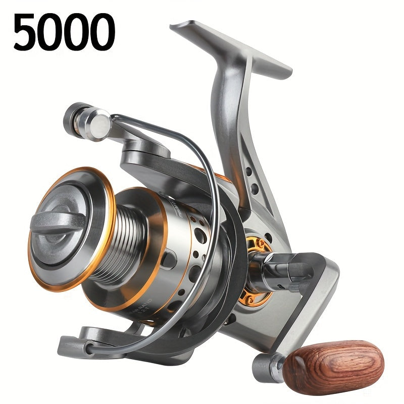 Spinning Fishing Reel CNC Metal Spool Saltwater Freshwater 5.2:1 Gear Ratio