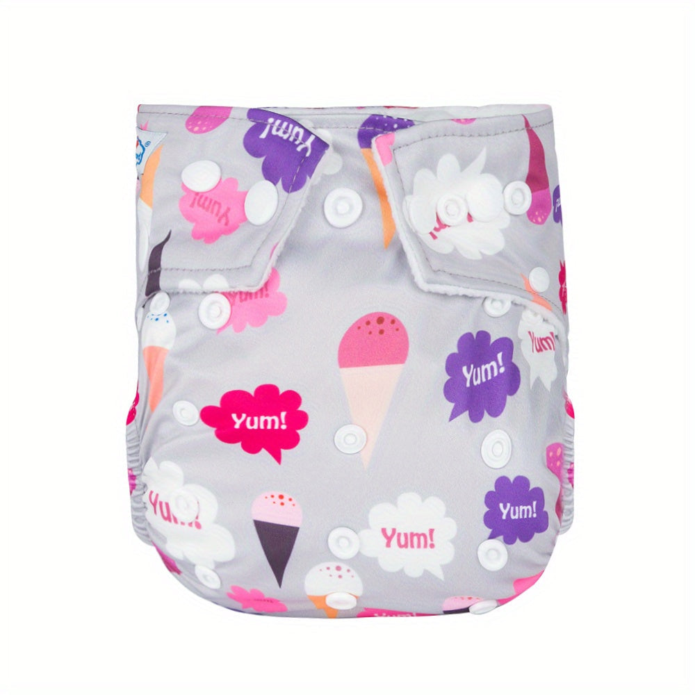 Adjustable Waterproof Cloth Diaper for Baby Girls and Boys with Pocket