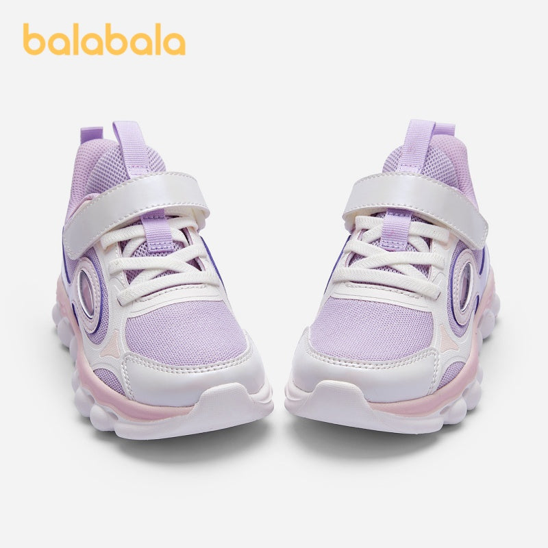 Girls' Casual Sports Sneakers with Geometric Pattern Low Top Fabric Rubber Sole