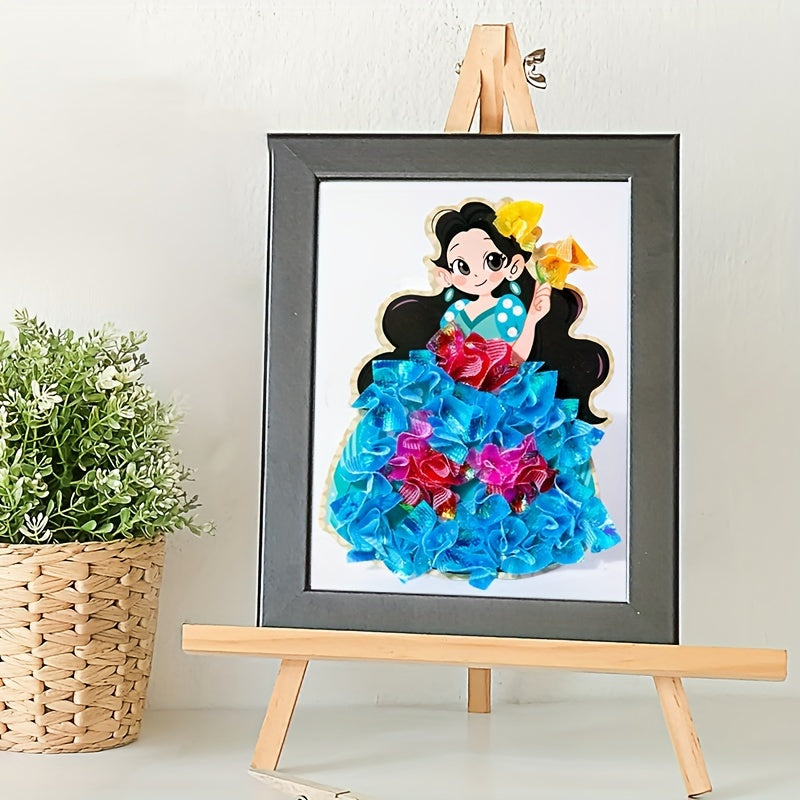 Libro de pegatinas Princess para niños a partir de 4 años con actividades creativas y pintura en acuarela