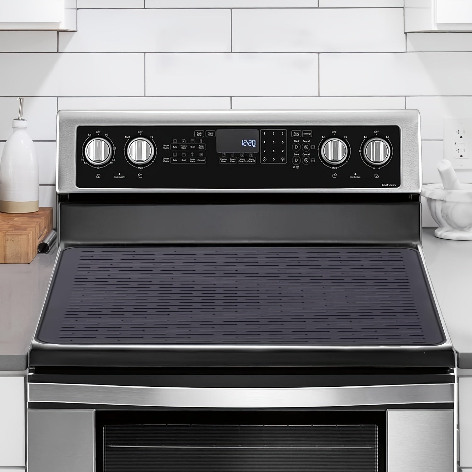 Cubierta de silicona para estufa antideslizante y resistente al calor 71cm x 51cm para cocinas eléctricas y de inducción