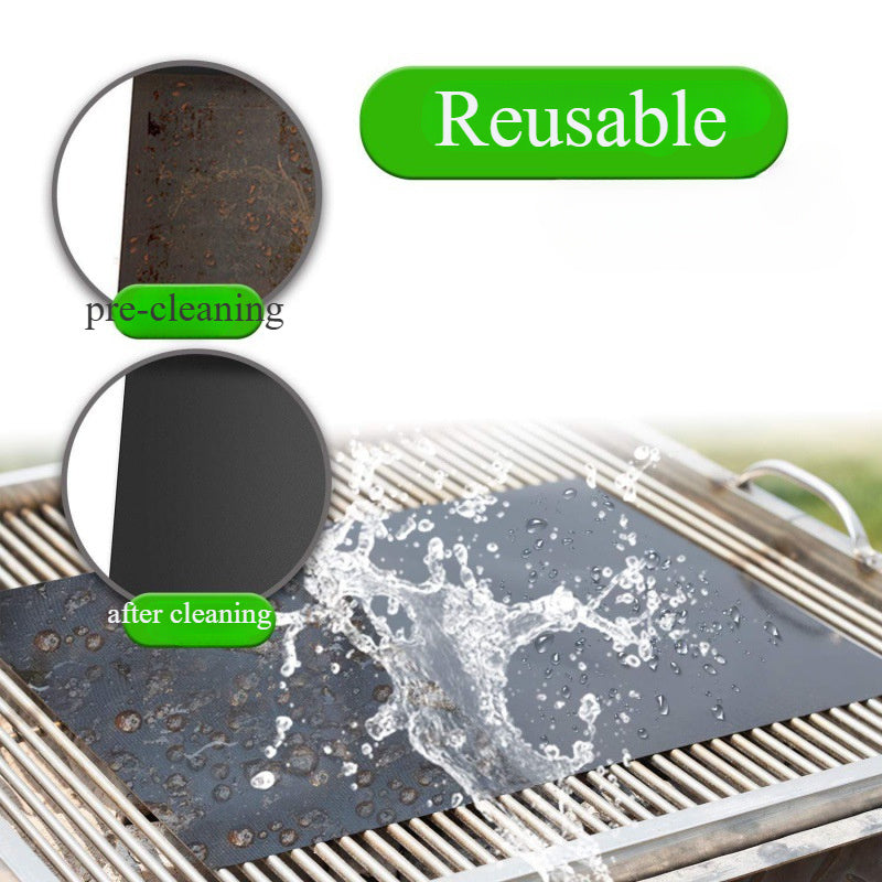 Durable Oven Liner Grill Mat Non-Stick Baking and Roasting Pad for Food Safety