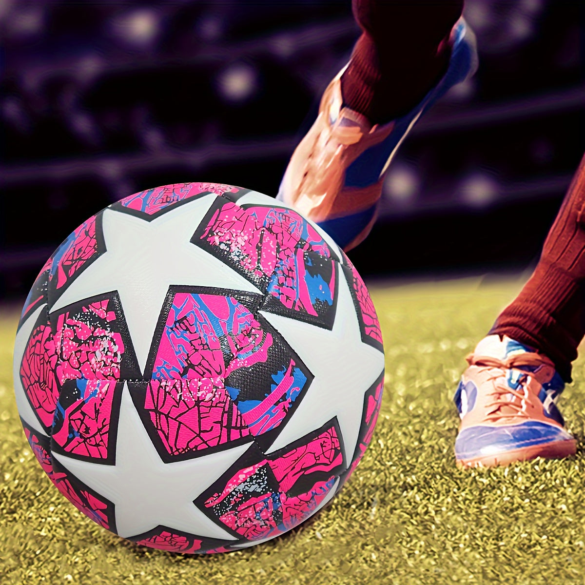 Size 5 Soccer Ball with Pump for Outdoor Sports Training and Games