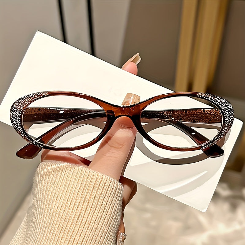 Set of 3 Oval Reading Glasses Blue Light Blocking Non-Prescription Magnification +1.0 to +4.0