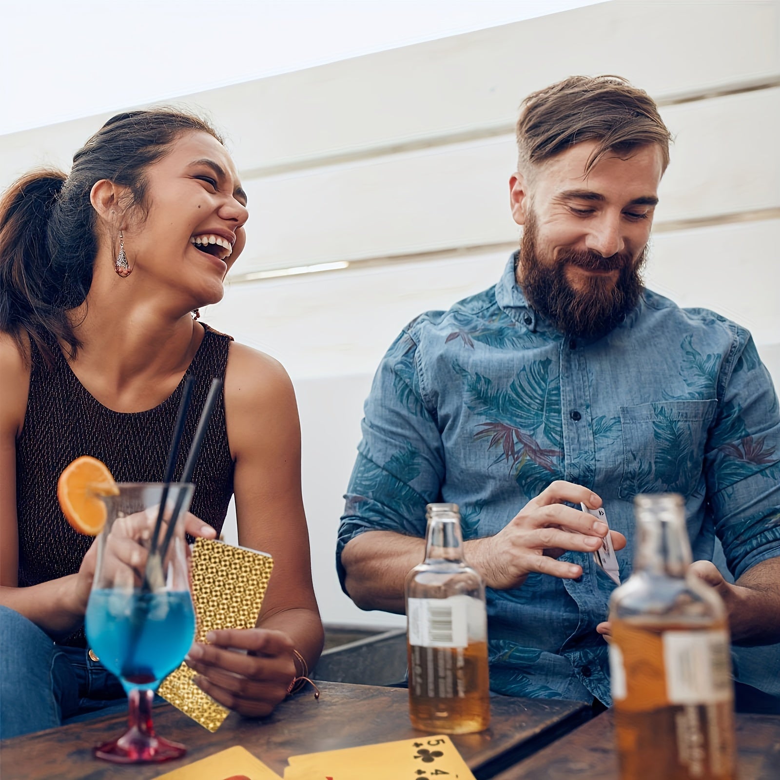 Waterproof PVC Playing Cards Set with 24K Gold Foil for Magic Card Games Collectibles