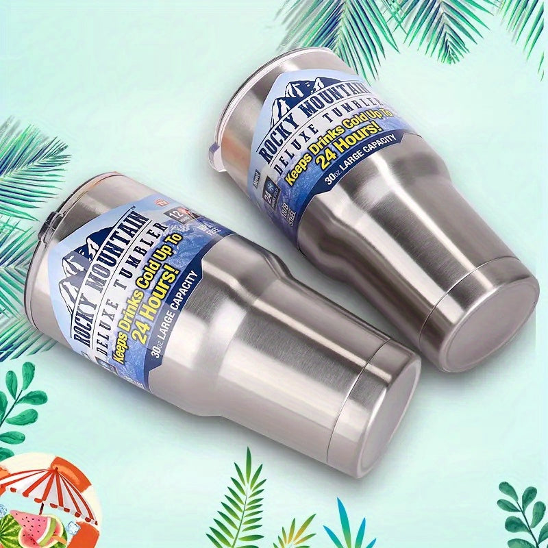 Termo de viaje de acero inoxidable 30oz con tapa a prueba de fugas para café y té