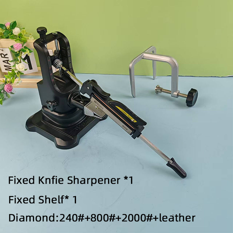 Tez tizim va bardoshli metall konstruktsiyaga ega sozlanadigan professional pichoq silliqlash mashinasi