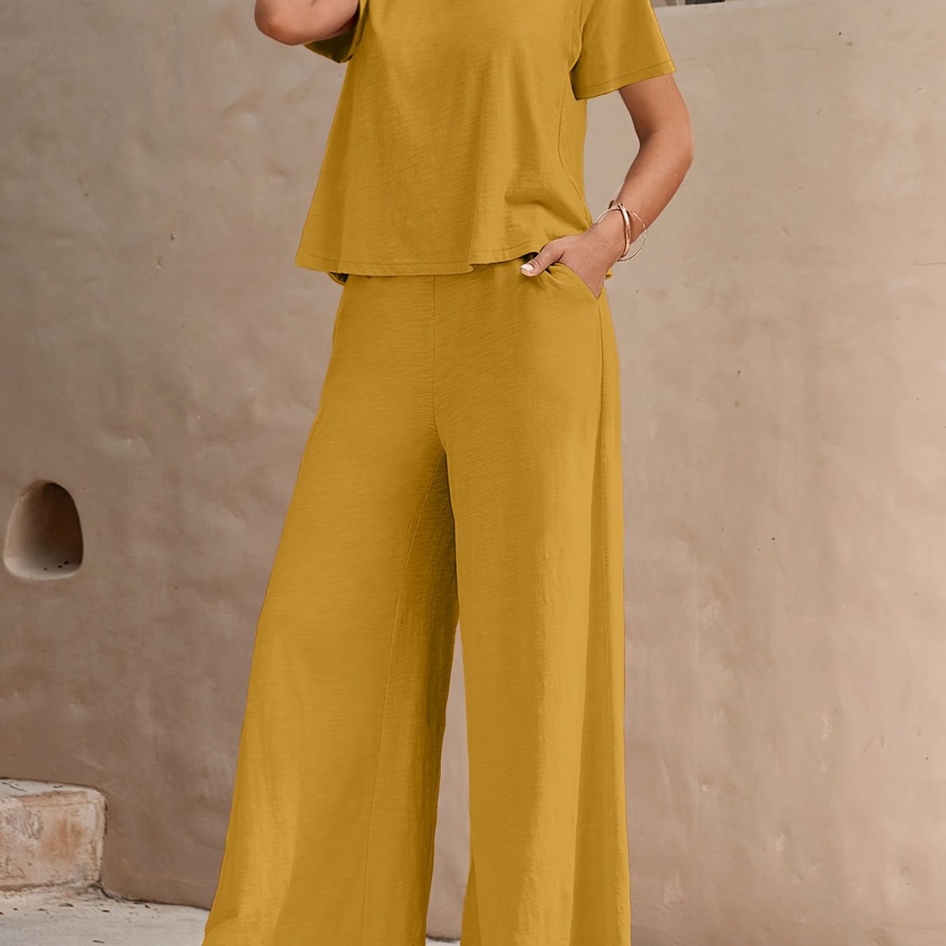 Ayollar uchun ta'til uslubi ikki qismli to'plam Bohemia plyaj bosma paxta kundalik ko'ylak va shimlar