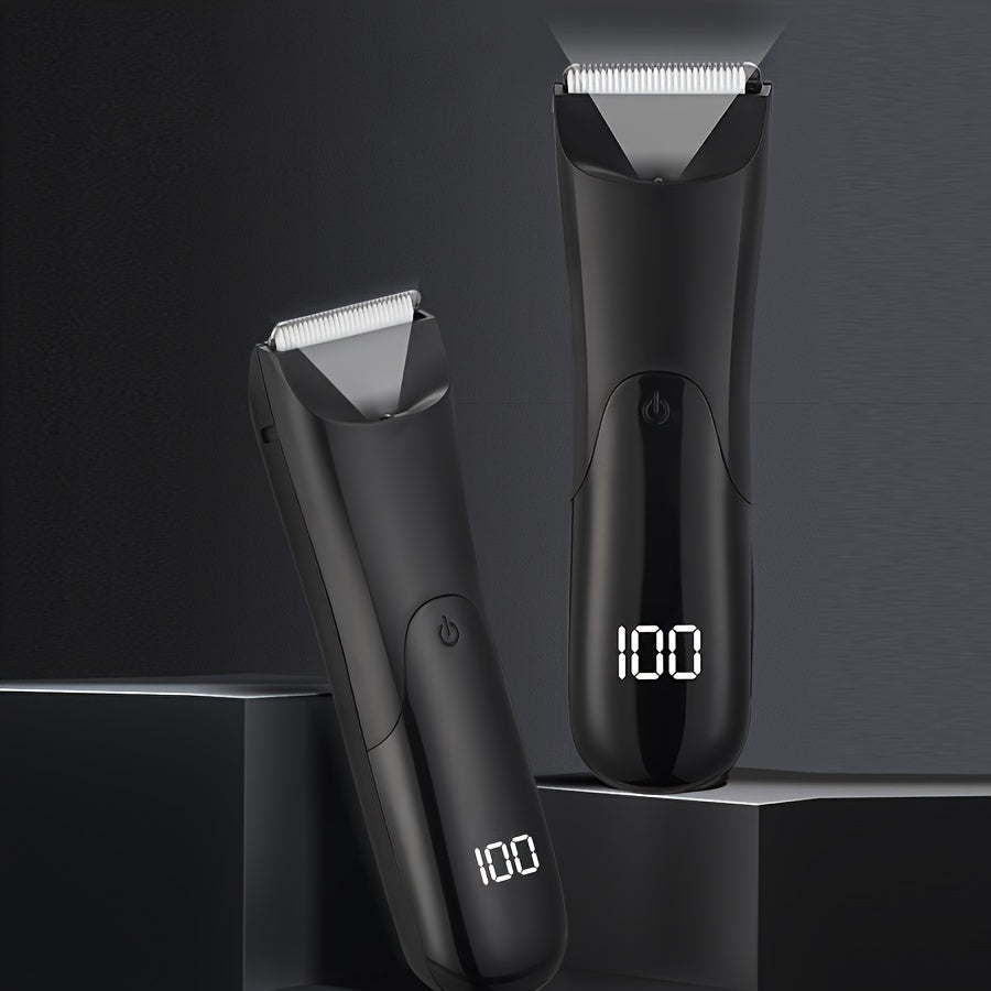 Keramika pichoq boshli elektr to'plam trimmeri, 2 ta himoya qo'shimchasi, nam/quruq qirqish, USB orqali zaryadlanadigan 500mAh litiy batareyasi.