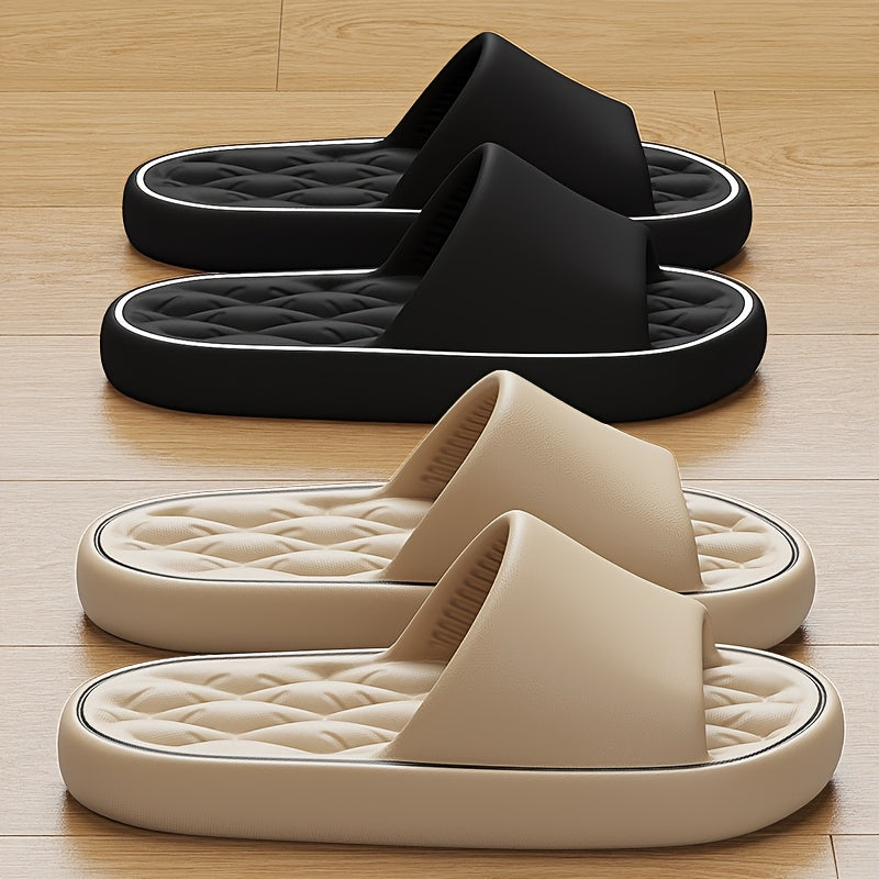 Black EVA Slides Non-Slip Indoor Outdoor Casual Beach Comfortable