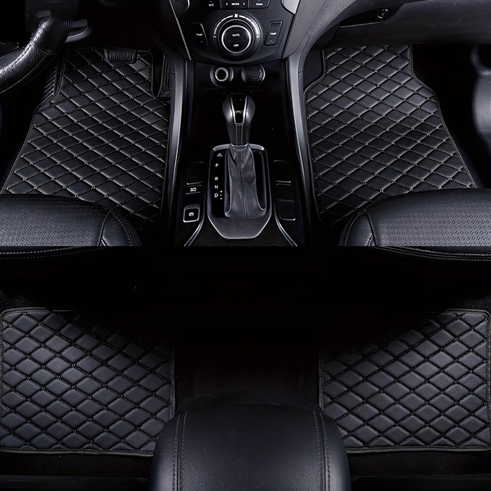 Universal Waterproof Car Floor Mats Set Front and Rear Auto Rugs
