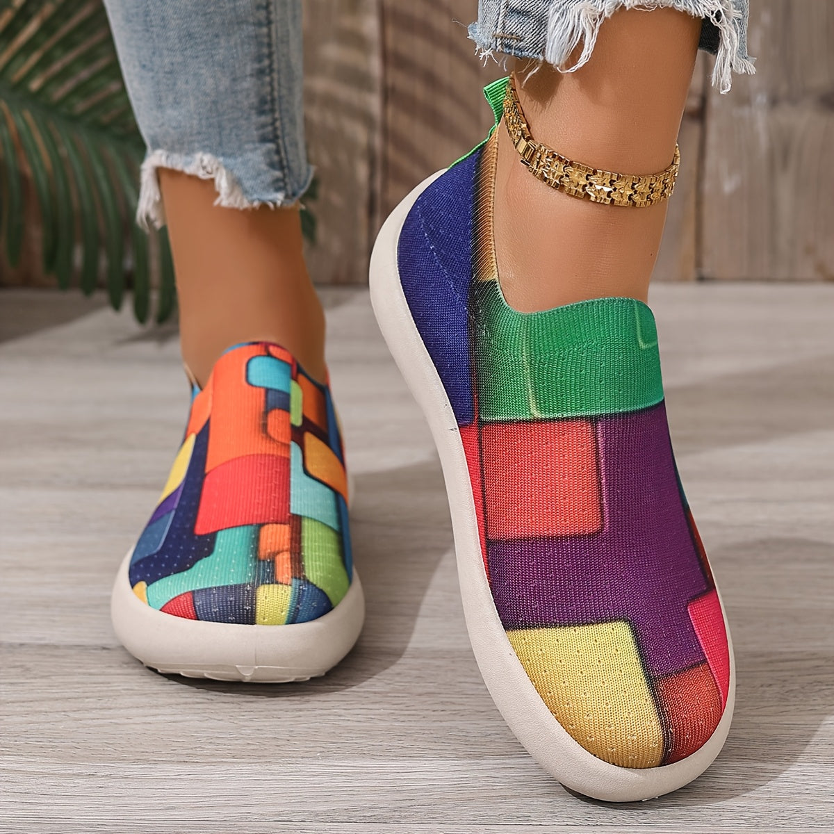 Women's Plus Size Breathable Casual Sneakers with Air Cushion