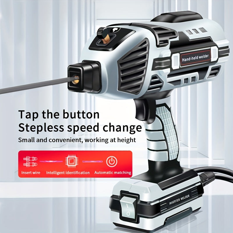 Handheld Arc Welder 220V Semi-Automatic Electric Welding Machine with Toolbox