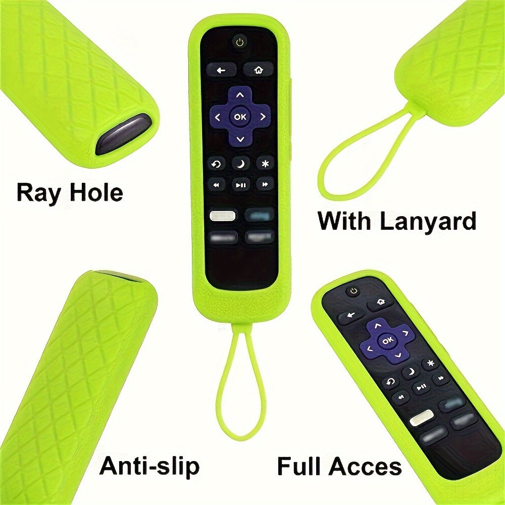 Glow in The Dark Silicone Remote Control Cover for Universal Roku TV Stick Remotes