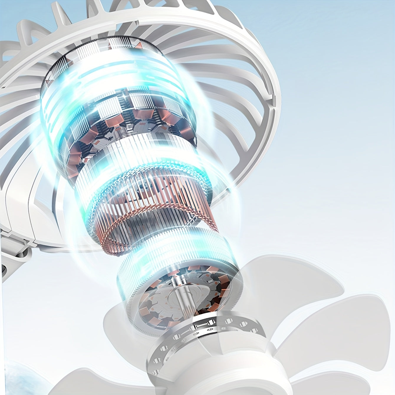 Portable USB Mini Fan for Travel Camping Outdoor and Desktop Use Quiet Compact ABS