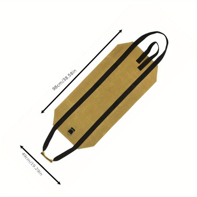 Sturdy Canvas Firewood Carrier with Handles, Portable Log Tote, Indoor Fireplace Storage