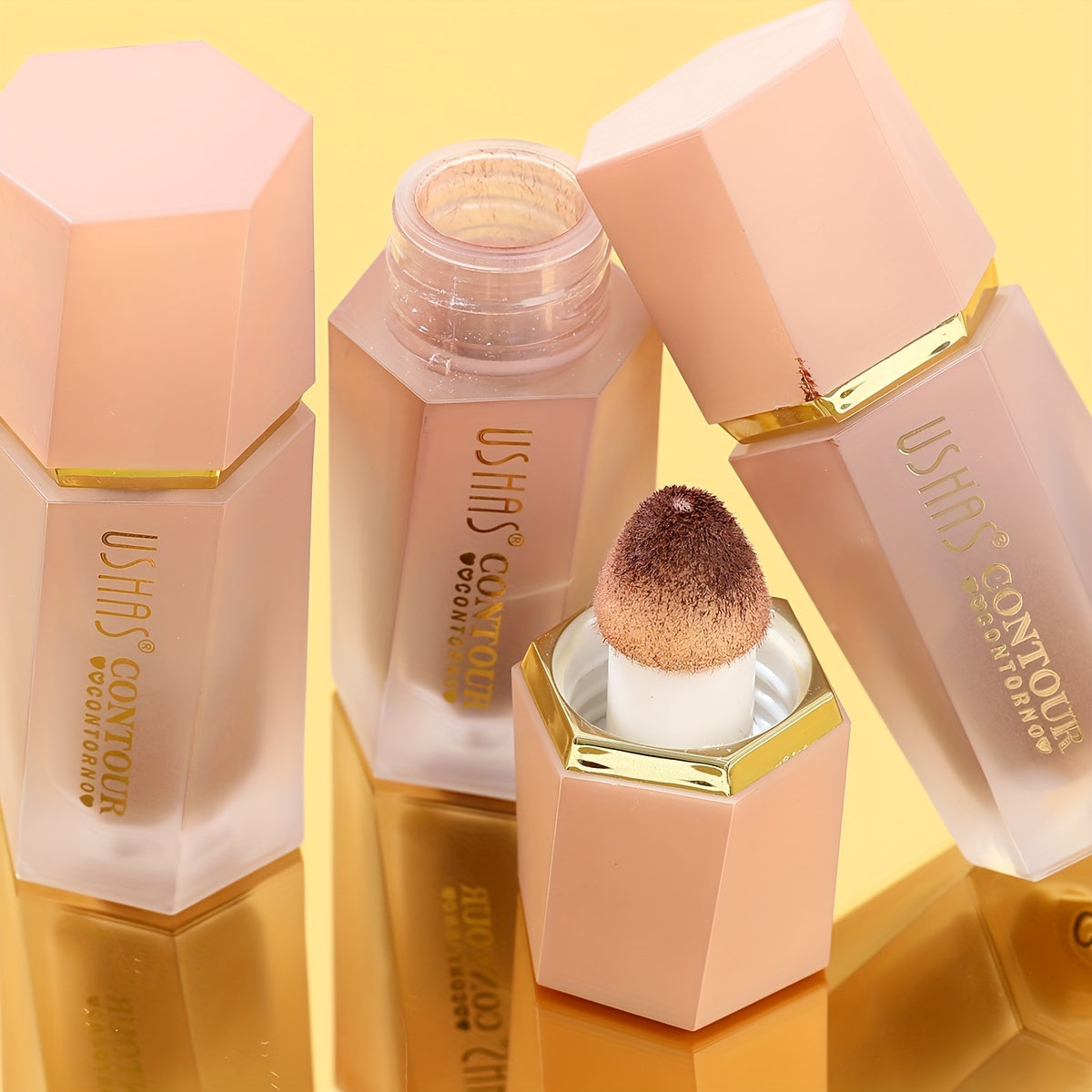 Set de 3 tonos de barra correctora para mujer de cobertura total, maquillaje mate de larga duración