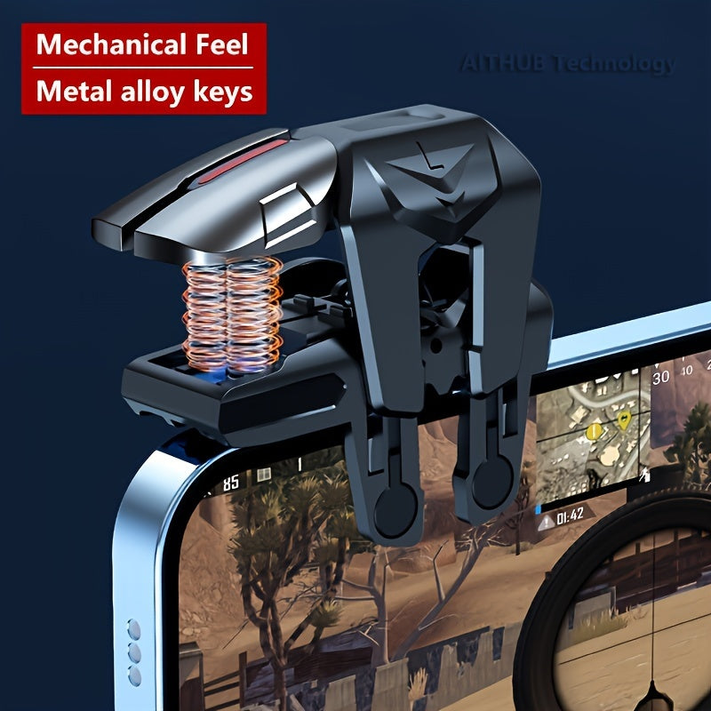 Mobile Gaming Triggers for Sensitive Shooting Control with 6-Finger Input for PUBG Mobile