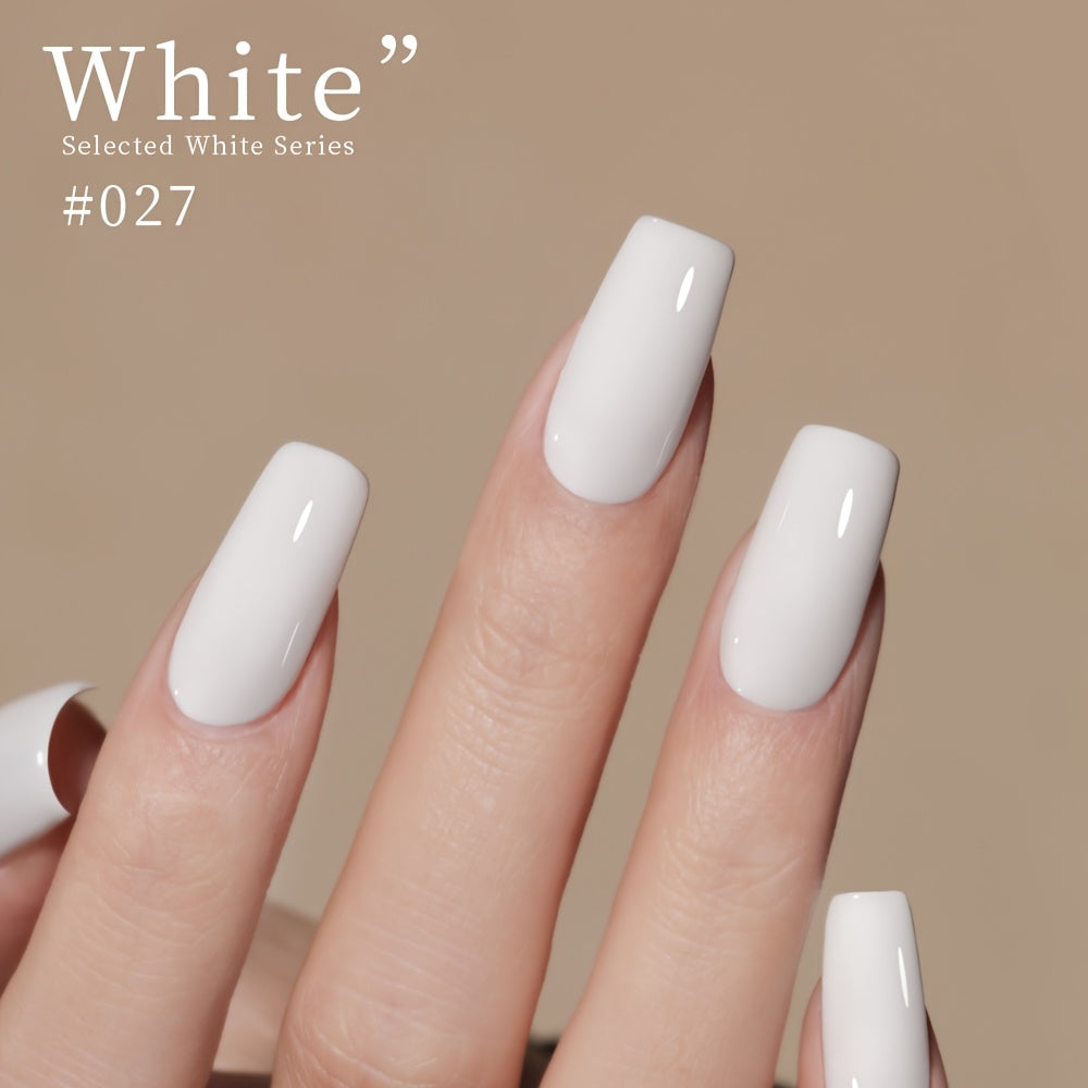 Women's Nail Polish Gel Set 8 Colors White Nude Long-lasting Durable