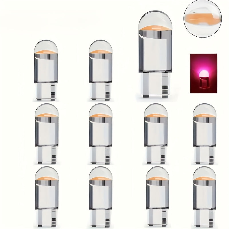 12V W5W LED shisha chiroqlari 6000K oq nur uchun avtomobil ichki qismi, 10-20 ta paket