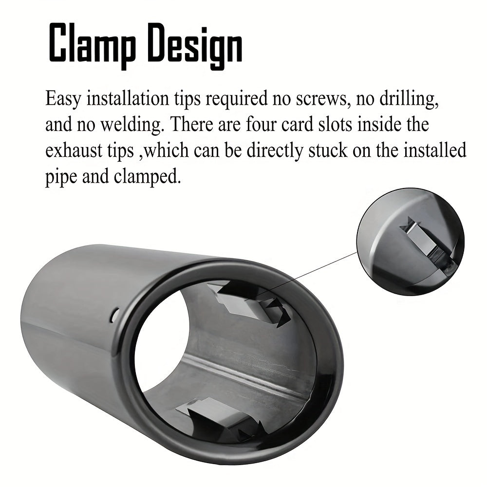 Универсальный 76мм накладка на выхлопную трубу автомобиля стильное покрытие для седана и внедорожника