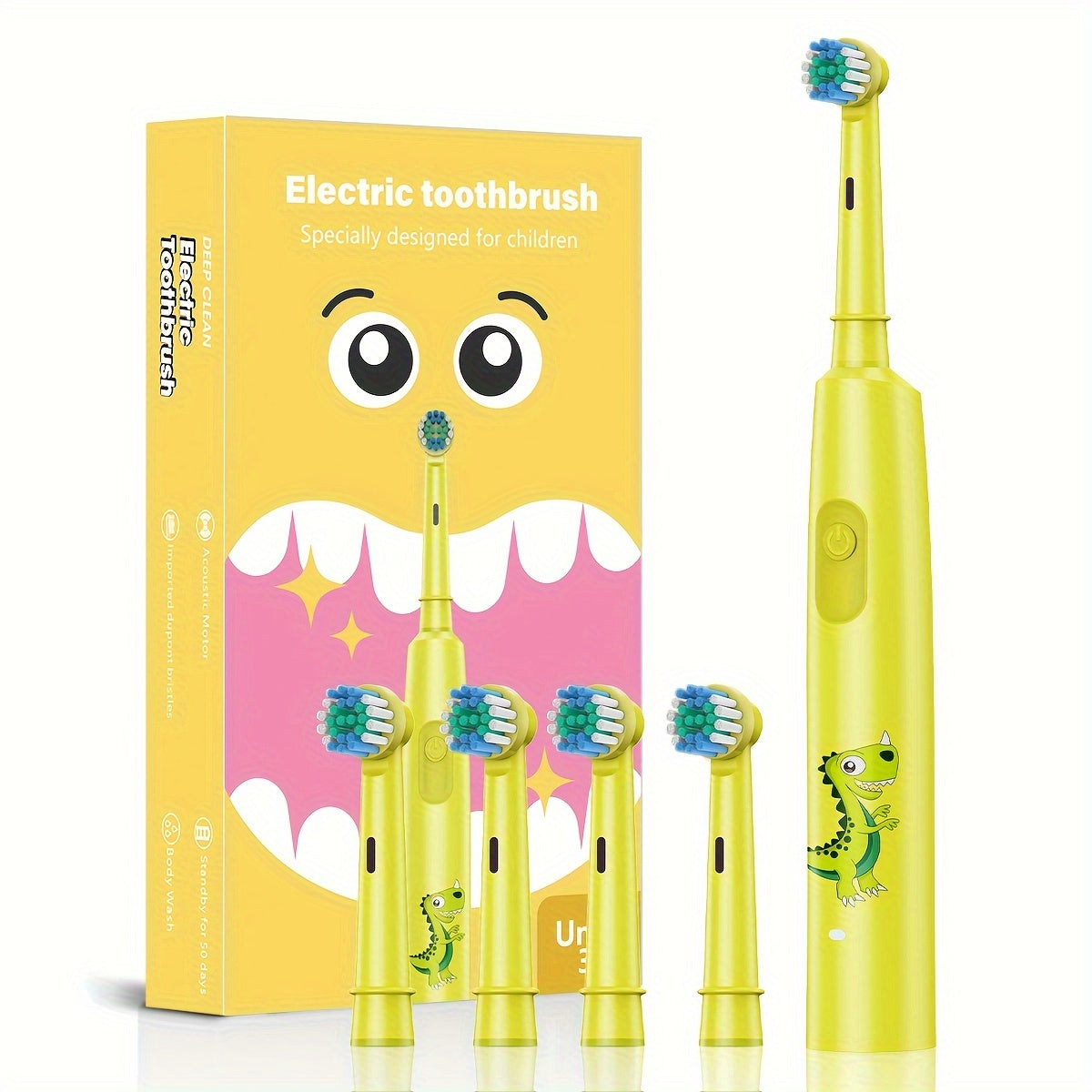 Electric Toothbrush Soft Bristles 3 Modes for Adults and Kids