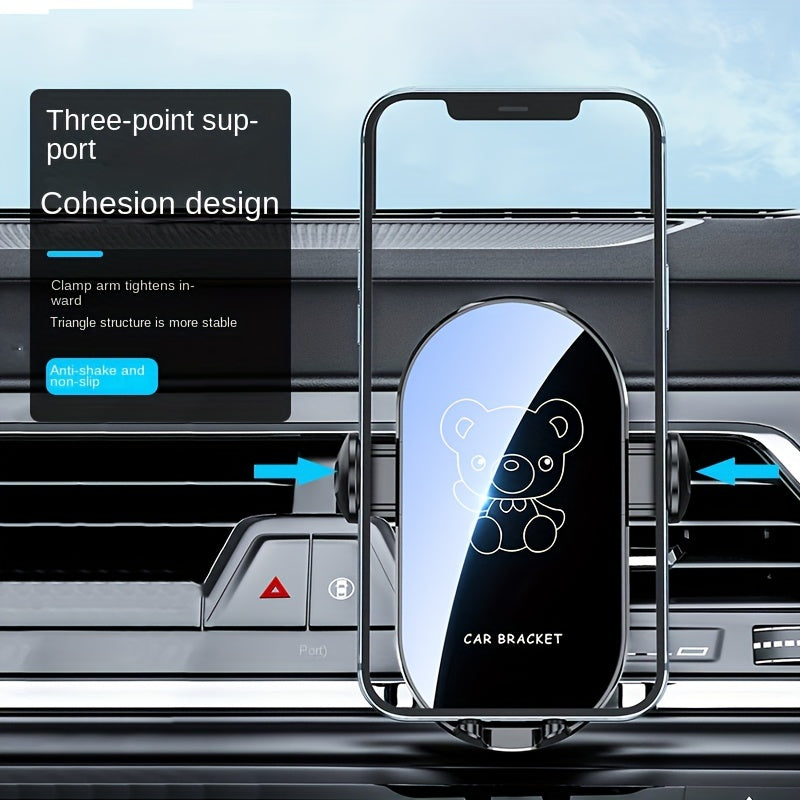 Avtomobil uchun telefon tutgichi Universal havo chiqishi navigatsiya qoʻllab-quvvatlash klipsi