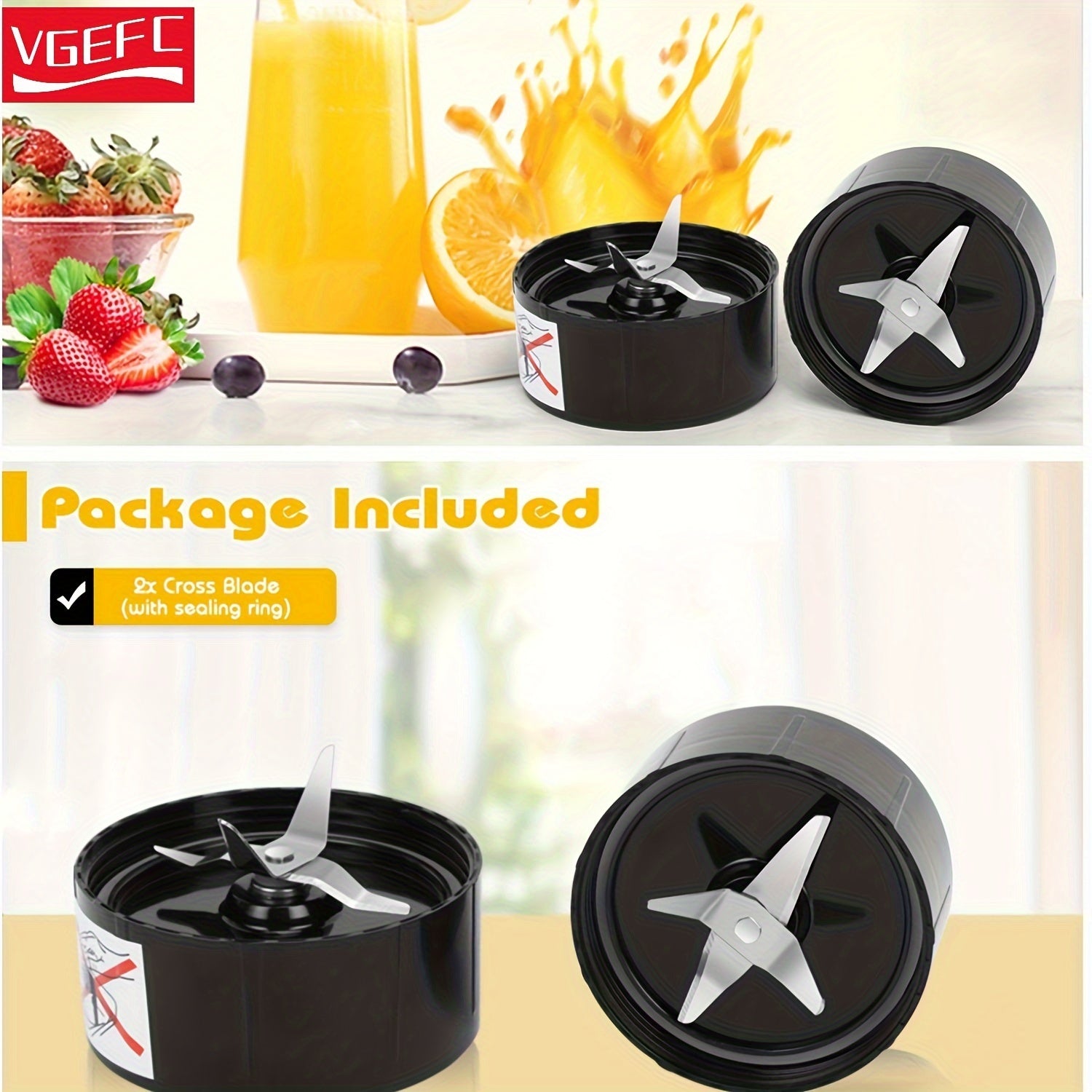 Cuchillas cruzadas para la pieza de repuesto del licuadora Magic Bullet de 250W