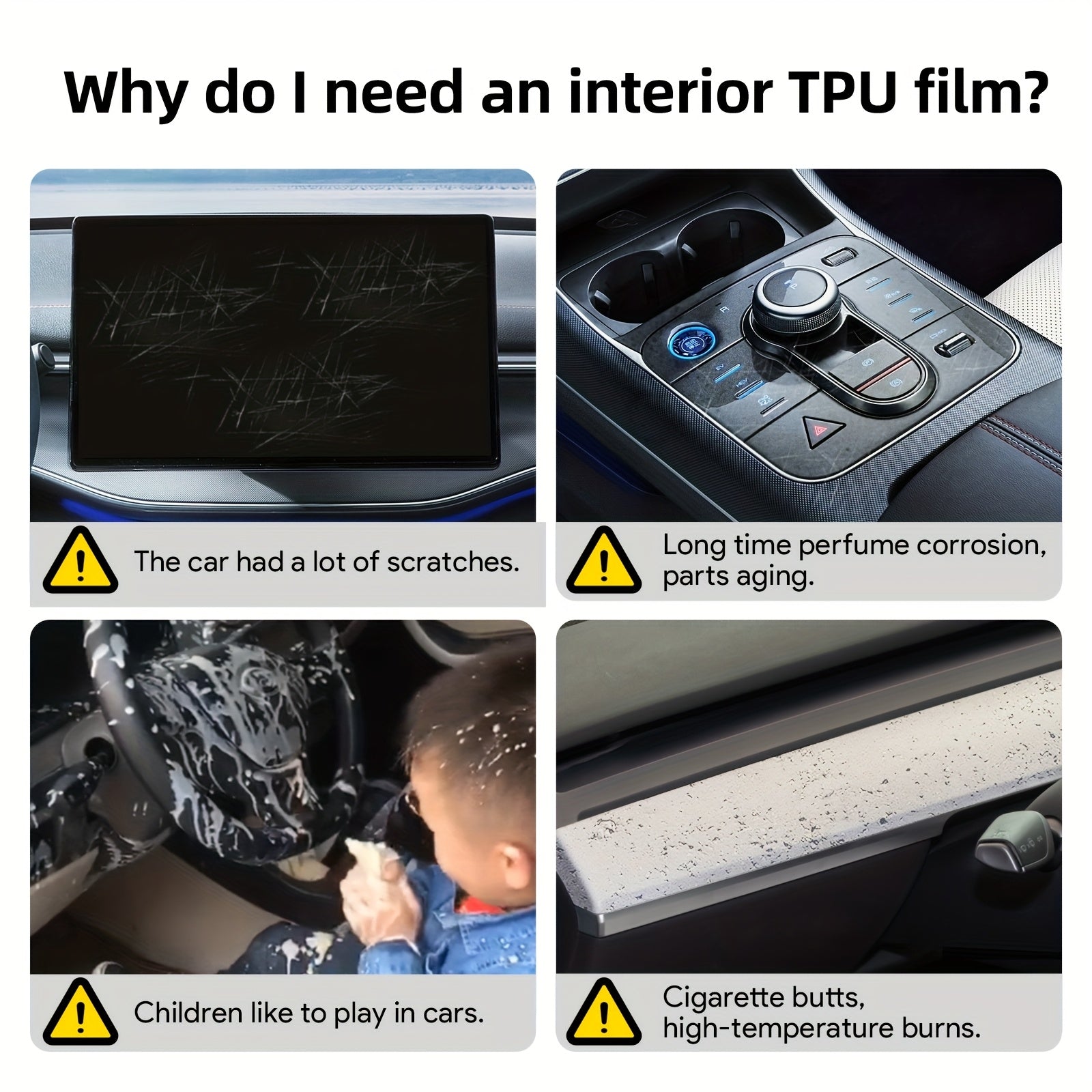 Película protectora transparente de TPU para exterior de coche 2023-2025 resistente a arañazos