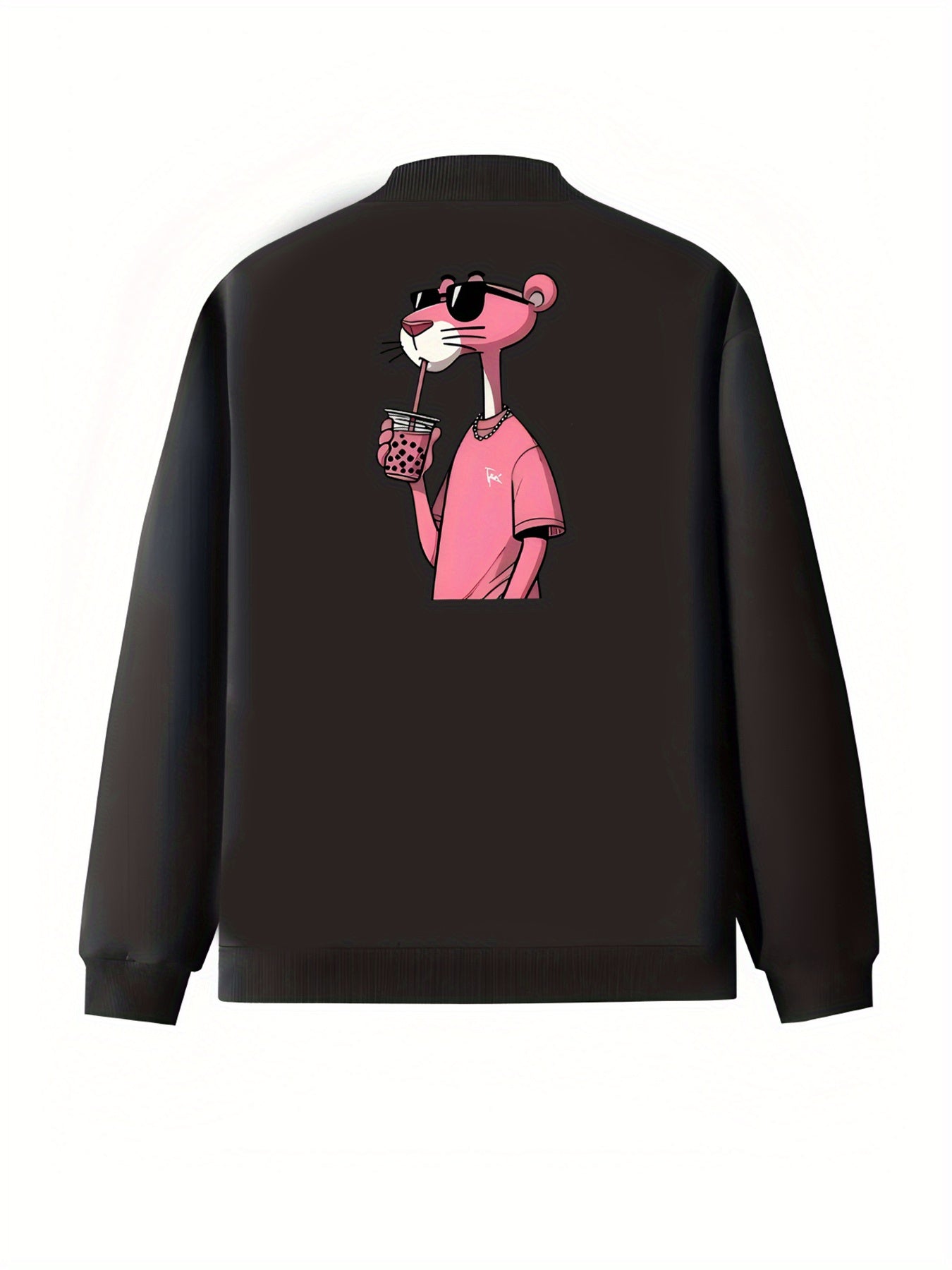 Women's Plus Size Casual Polyester Jacket with Cartoon Print Long Sleeve