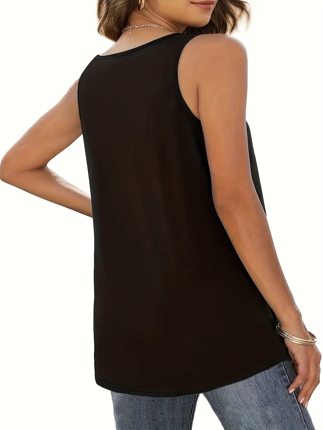 Женская майка без рукавов из полиэстера и спандекса однотонная летняя безрукавка с перекрестным спинкой