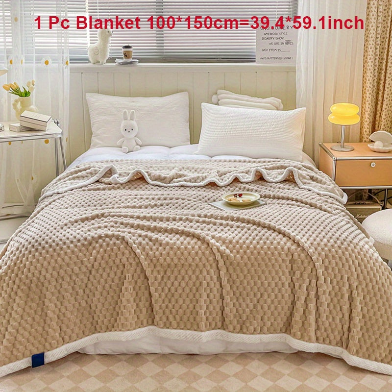 Fleece Blanket for Couch Sofa Bed Camping Travel Cozy Soft Warm Gift