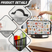 Kitchen Utensil Cover for Crockpot 6-8 Quart Stain-Resistant Dust Protector with Handle