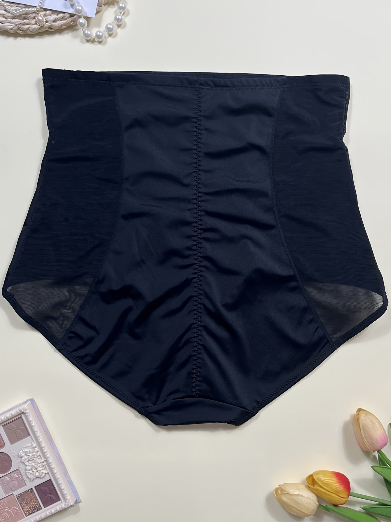 Women's High-Waist Shapewear Bra Breathable Mesh Tummy Control Butt Lifting